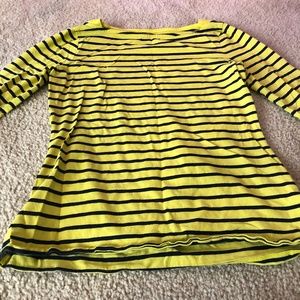 yellow and black striped shirt